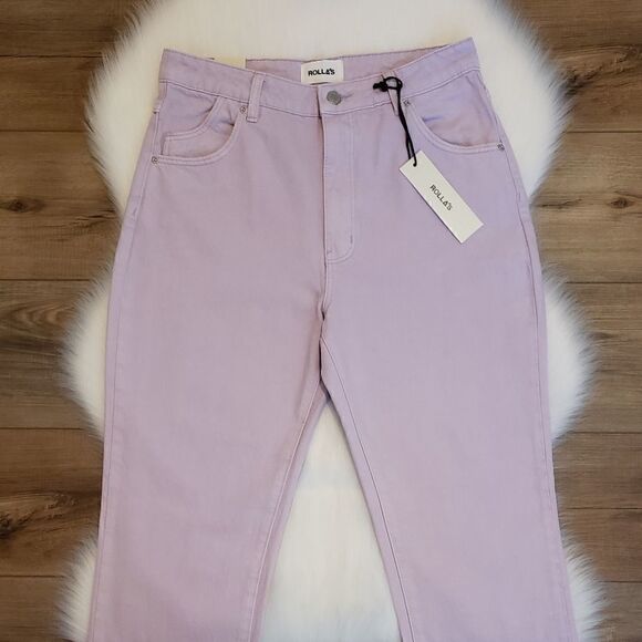Rolla's Original Straight Leg Jeans in Lavender Tie Dye Size 29 NWT - Picture 2 of 8